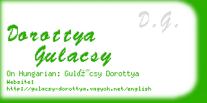 dorottya gulacsy business card